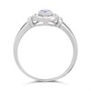 9ct White Gold Oval Tanzanite And Diamond Cluster Ring - Approx 20pts - Z51212 Alternative Image
