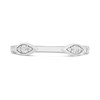 9ct White Gold Pointed-Ends Diamond Torc Ring- size H only - Z51219 Alternative Image