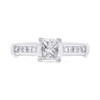 18ct White Gold Princess Cut Diamond Engagement Ring - Certificated - Z5130 Alternative Image