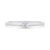 9ct White Gold Diamond Solitaire Ring - 15pts - Z5136 Alternative Image