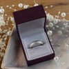 9ct White Gold D Shaped Brushed Finish Wedding Ring - 6mm - Size U Only - Z99262 Alternative Image