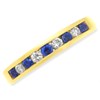18ct Gold Diamond And Sapphire Half Eternity Ring - 14pts - EXCLUSIVE - d4871 Alternative Image