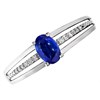 9ct White Gold Sapphire And Diamond Ring - 5pts - d63109 Alternative Image