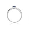 9ct White Gold Sapphire And Diamond Band Ring - 5pts - EXCLUSIVE - d63127 Alternative Image