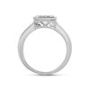 9ct White Gold Square Diamond Cluster Ring - 15pts - d66111 Alternative Image