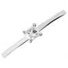 9ct White Gold Princess Cut Diamond Solitaire Ring - 15pts - AGI Certificated - d6661 Alternative Image