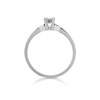 9ct White Gold Princess Cut Diamond Ring - 1/3ct - AGI Certificated - d71172 Alternative Image