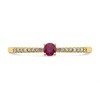 9ct Gold Ruby And Diamond Ring - 8pts - d7322 Alternative Image