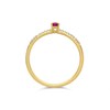 9ct Gold Ruby And Diamond Ring - 8pts - d7322 Alternative Image