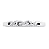 9ct White Gold Diamond Set Infinity Wedding Ring - r2315 Alternative Image