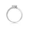 9ct White Gold Cubic Zirconia Twist Ring - r6205 Alternative Image