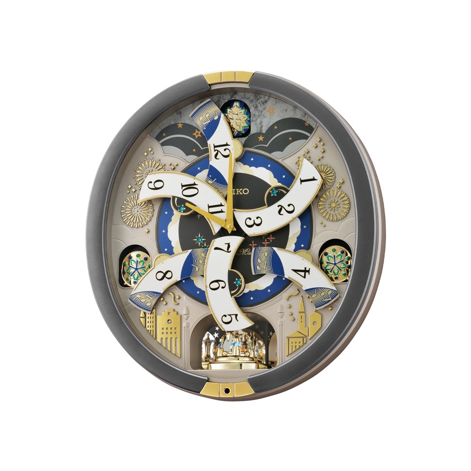 Seiko QXM379S Silver Melody In Motion Wall Clock - C5951