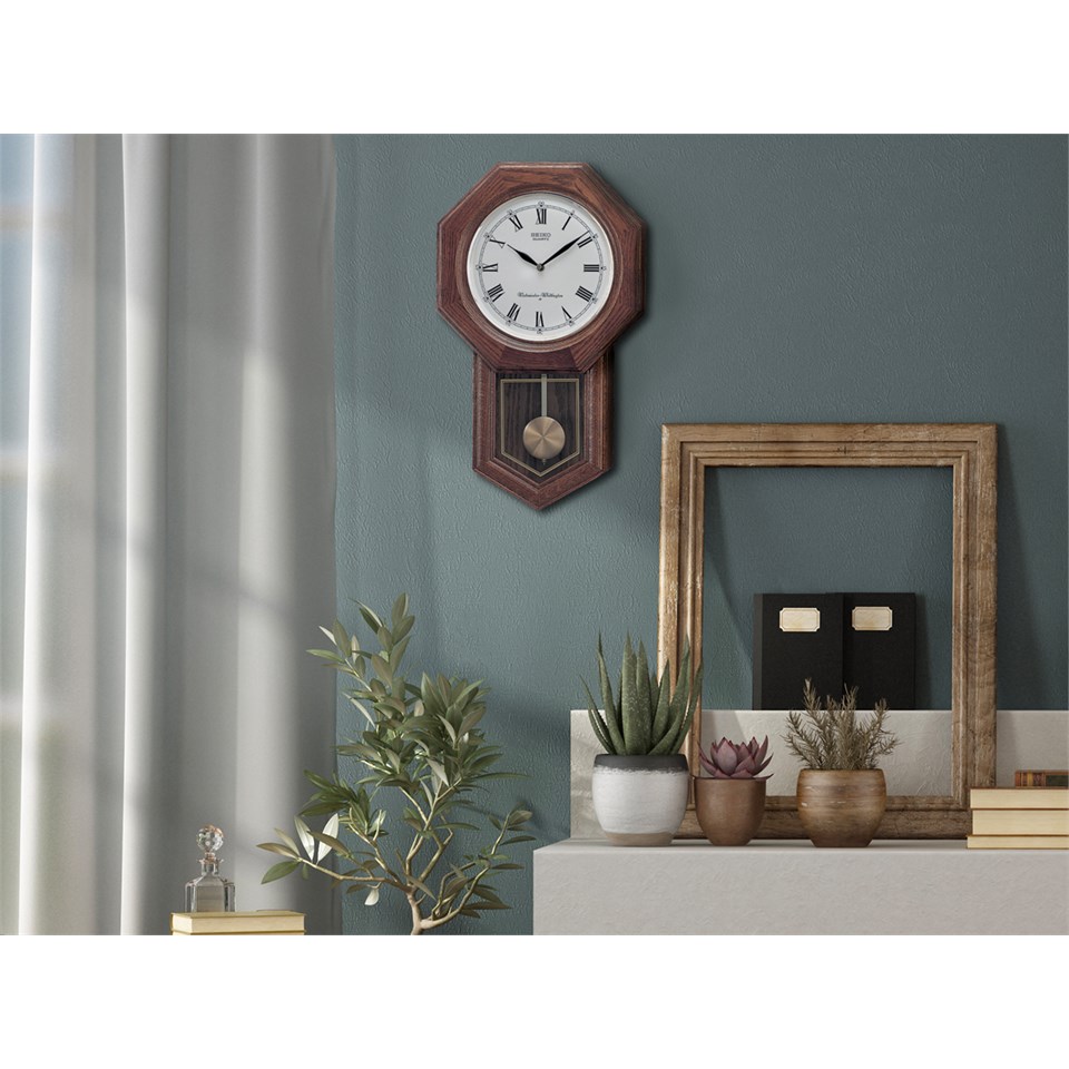 Seiko QXH102B Chiming Pendulum Wall Clock - C7151 | F.Hinds
