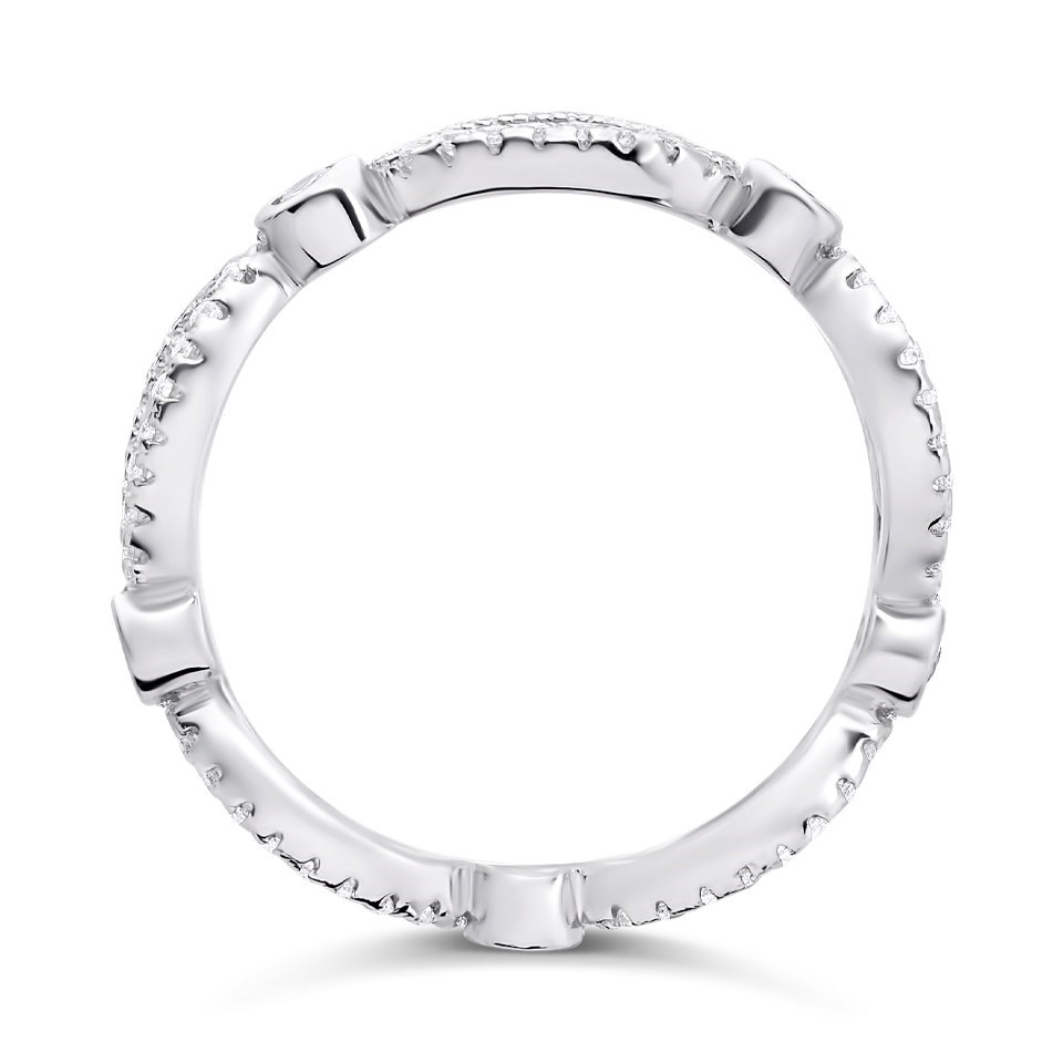 thumbnail image 2 of Men's 925 Sterling Silver Cubic Zirconia Band Ring – Sizes 7-12 With Gift Box 2 of 3