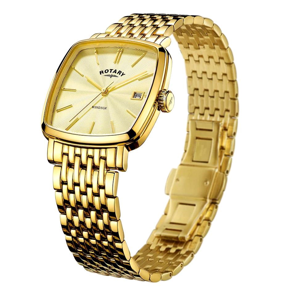 Rotary GB05308/03 Windsor Gold Plated Bracelet Watch - W1325 | F.Hinds ...