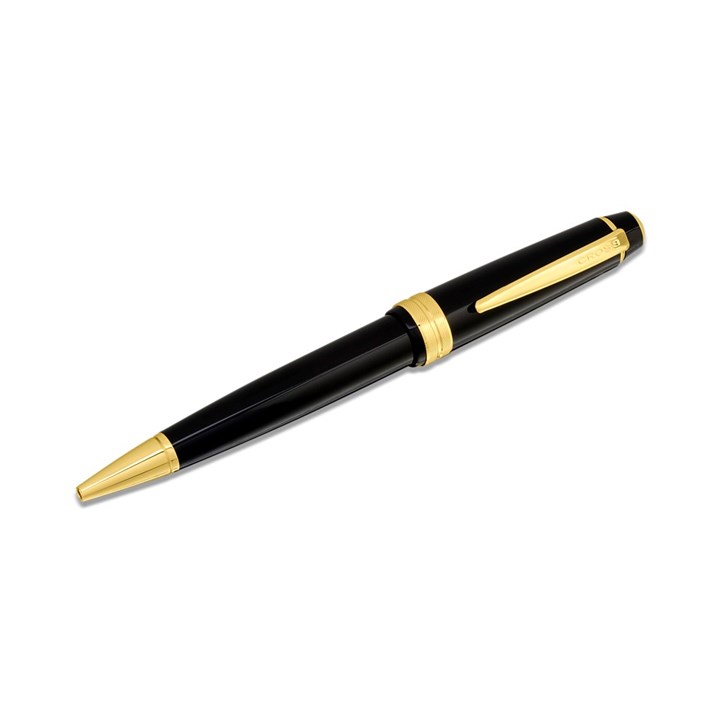 Cross AT0742-9 Bailey Black And Gold Tone Ballpoint Pen - A21156