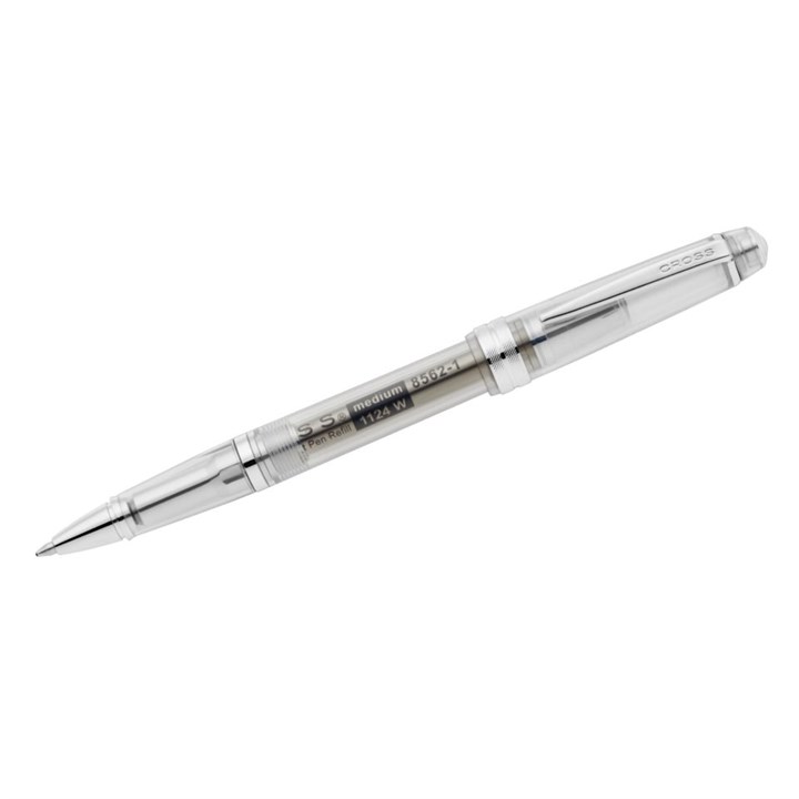 AT0742-17 Cross Bailey Clear Resin And Chrome Ballpoint Pen - A21163