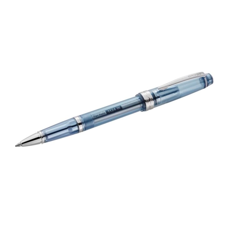AT0742-18 Cross Bailey Navy Resin And Chrome Ballpoint Pen - A21166