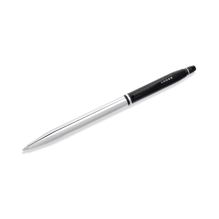 Cross Click Tuxedo Chrome And Black Ballpoint Pen - A21173