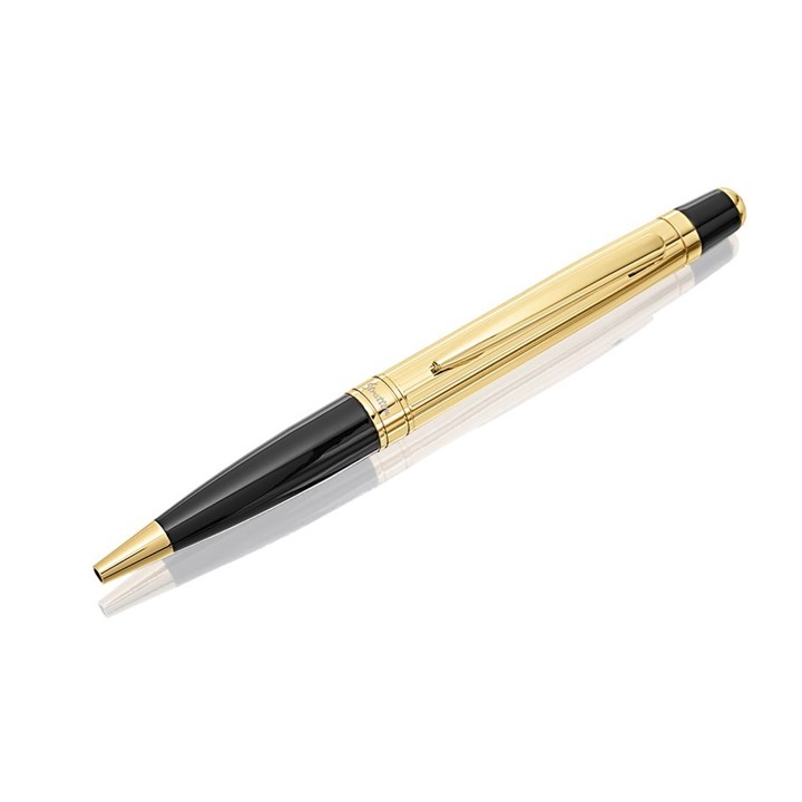 Stratton Black And Gold Tone Ballpoint Pen - A2224