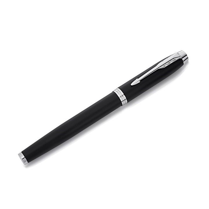 Parker IM 2143634 Black And Chrome Finish Rollerball Pen - A23106