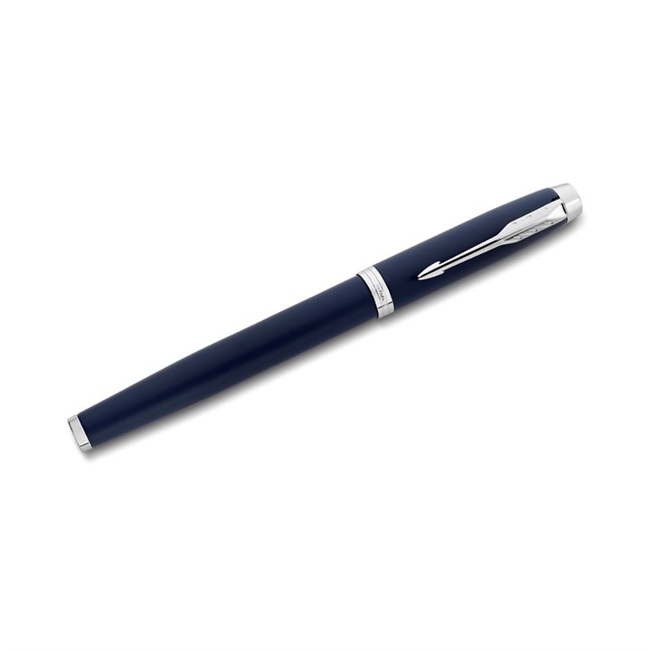 Parker 1931654 IM Navy/Chrome Fountain Pen (medium) - A23124