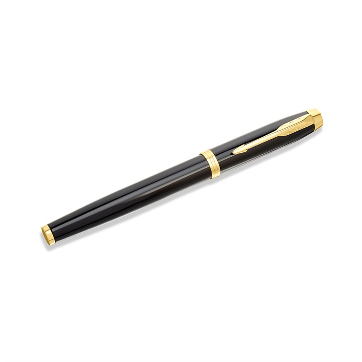 1931659 Parker IM Black With Gold Colour Trim Rollerball Pen - A23132