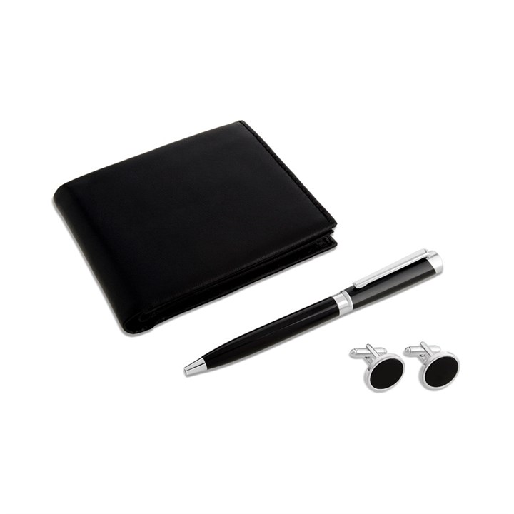 Joseph & George Pen, Cufflink And Wallet Set - A3005