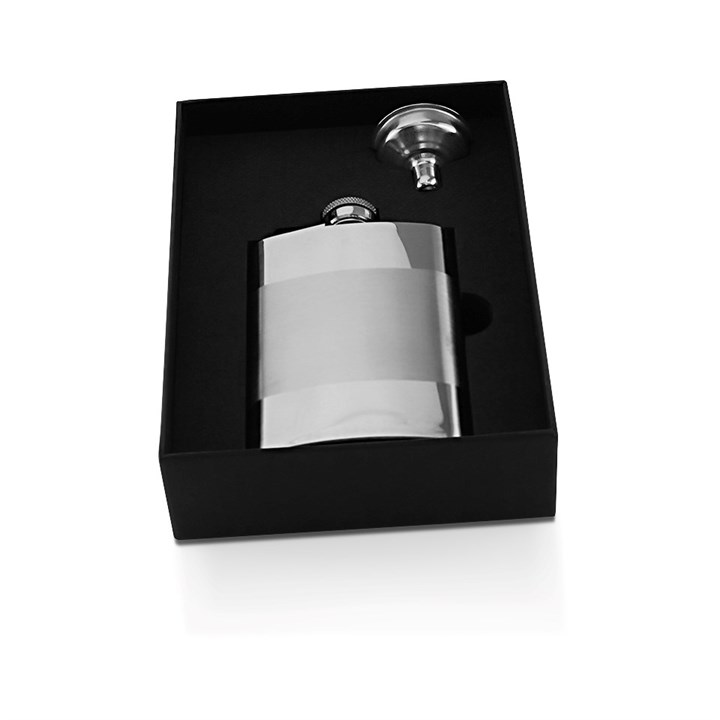 4oz Stainless Steel Hip Flask Set - A3150