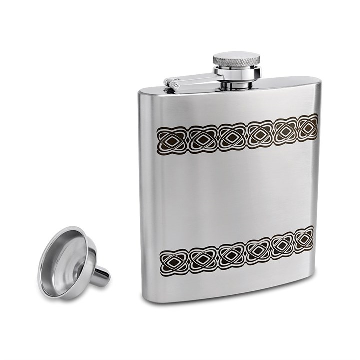 Celtic Bands 6oz Hip Flask - A3156