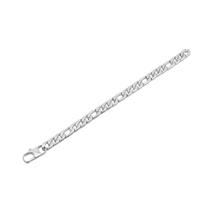 Joseph & George Stainless Steel Figaro Bracelet - 8.5in - A3420