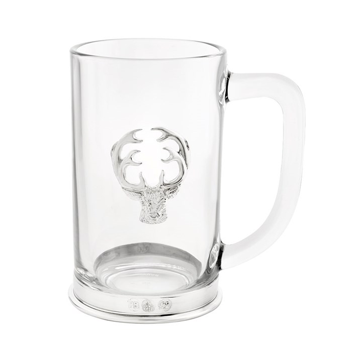 Stag Glass Tankard - A3612