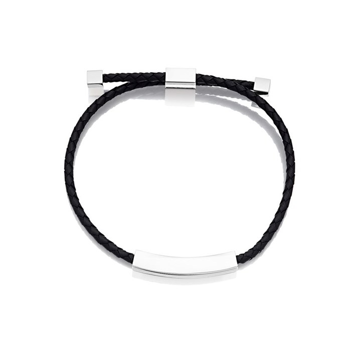 Fred Bennett Black Leather Bracelet - A37104