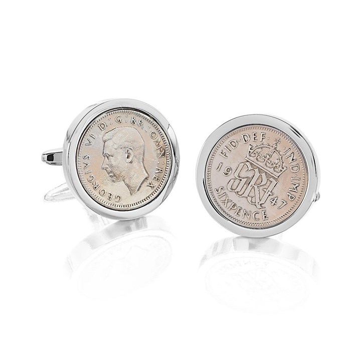 Lucky Sixpence Cufflinks - A53108