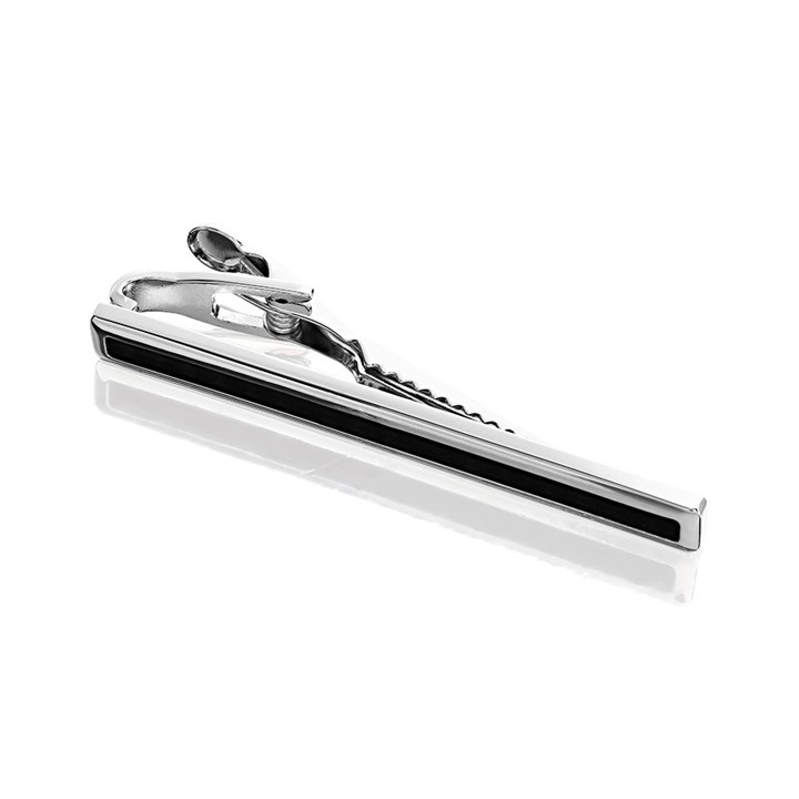 Carbon Fibre Inlay Tie Slide - A5419