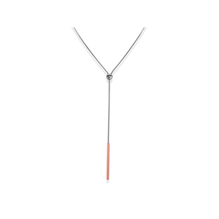 Skagen SKJ0913998 Amalie Two Tone Lariat Stainless Steel Necklet - A70135