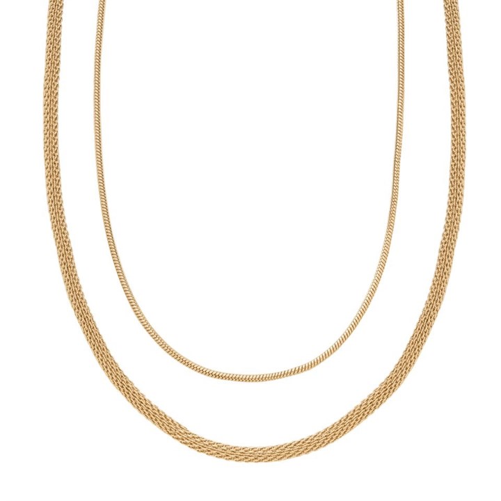 Skagen SKJ1600710 Gold Tone Double Necklace - A70263