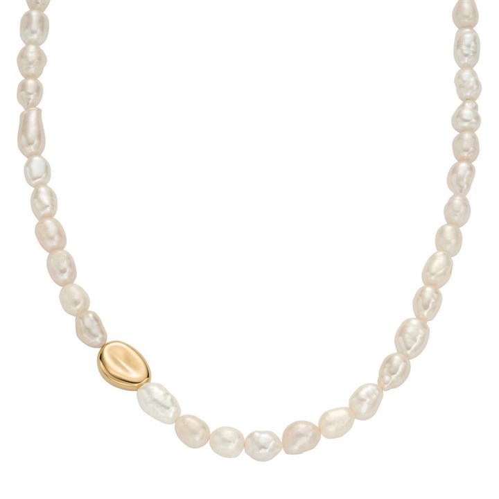 Skagen SKJ1824710 AGNETHE Yellow IP Freshwater Pearl Necklace - A70269