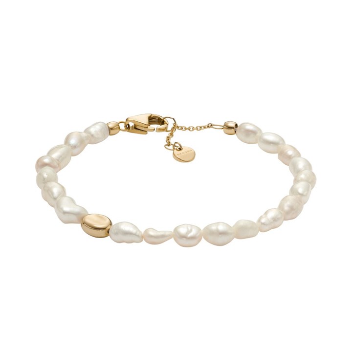 Skagen SKJ1825710 AGNETHE Yellow IP Freshwater Pearl Bracelet - A70270
