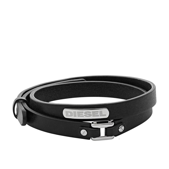 Diesel DX0971040 Stainless Steel And Leather Bracelet - A9207
