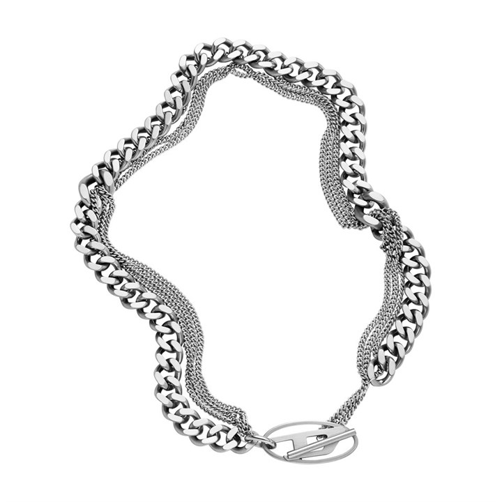 Diesel DX1549040 Steel Triple Strand Necklace - A9224