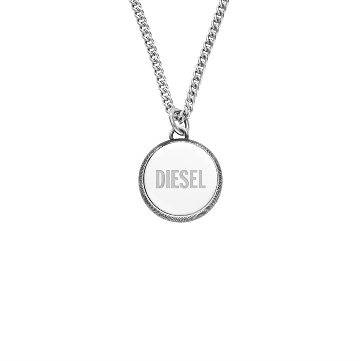 Diesel DX1738040 Steel Logo Necklace - A9229