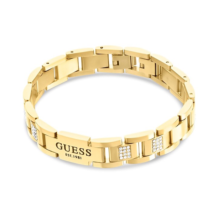 Guess JUMB01342JWYGT/U Gold Tone CZ Bracelet - A9304