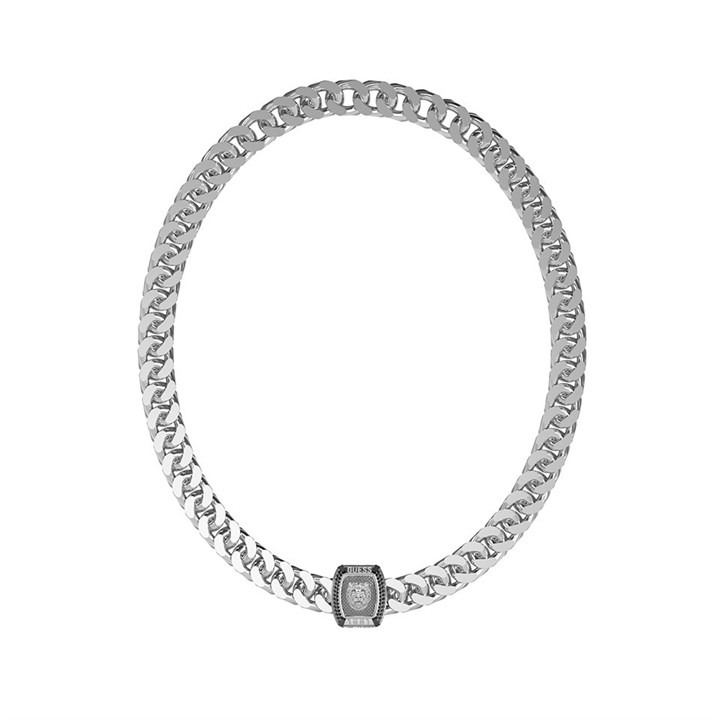 Guess UMN05004ST Stainless Steel Crystal Lion Necklace - A9324