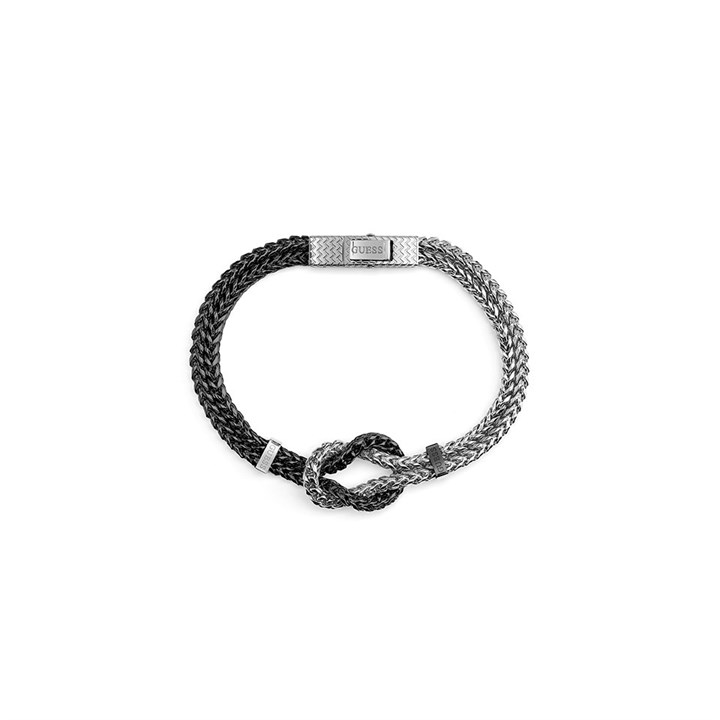 Guess UMB05027STGML Stainless Steel Gun Metal Knot Bracelet - A9326