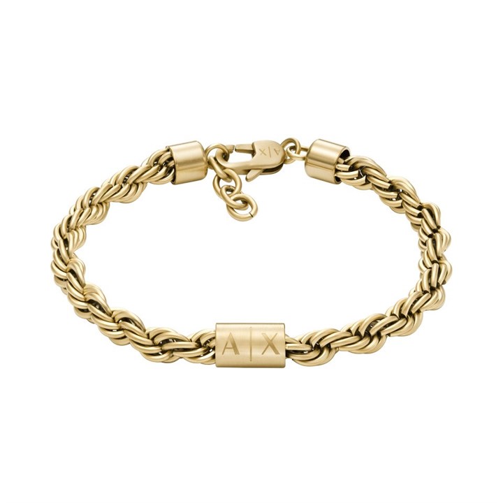 Armani Exchange AXG0124710 Gold Tone IP Bracelet - A9552