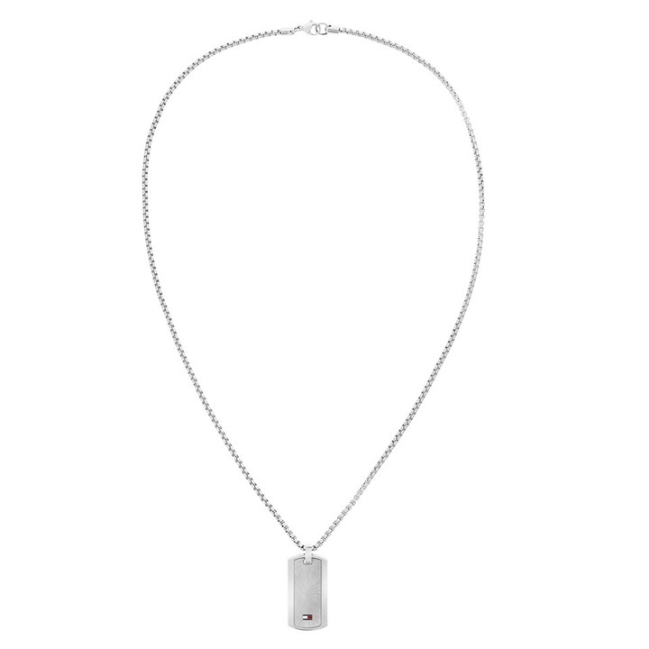Tommy Hilfiger 2790627 Stainless Steel Tag And Box Chain - A9648