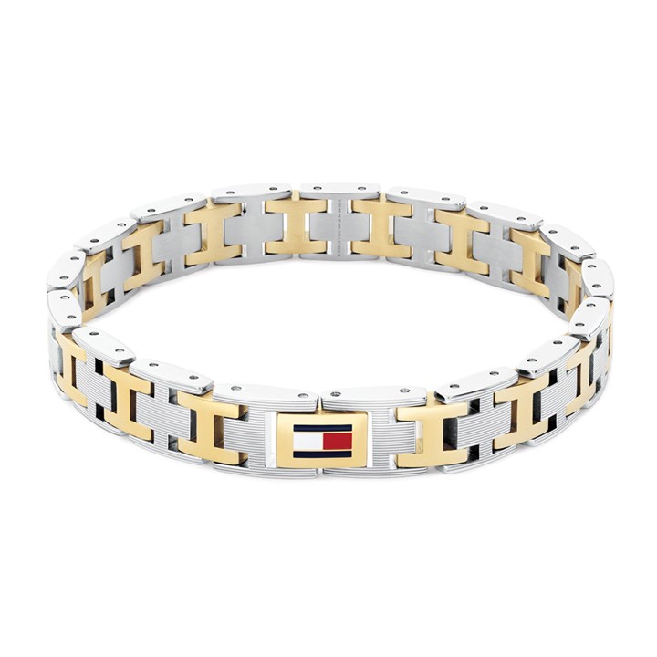 Tommy Hilfiger 2790683 Stainless Steel and Gold Tone Link Bracelet - A9667