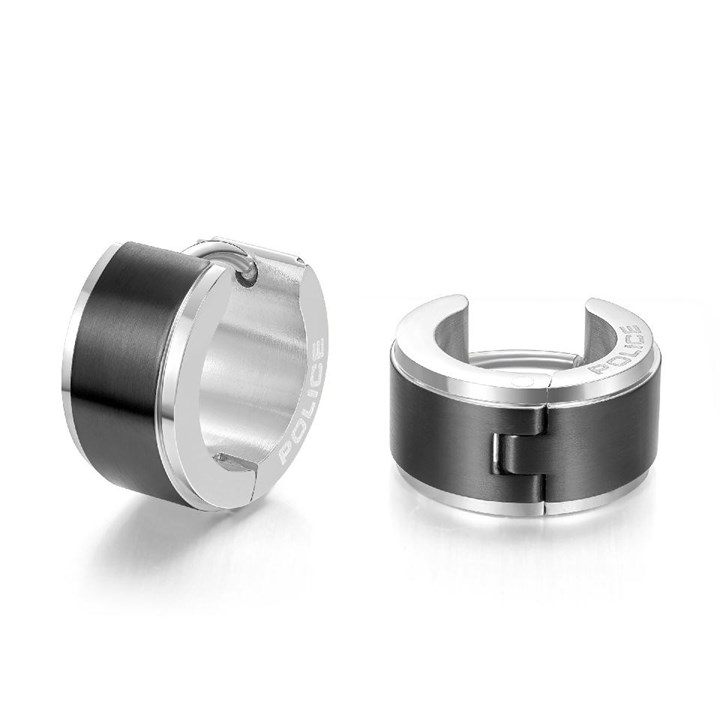 Police PEAGE0038801 URBAN Stainless Steel Huggie Earrings - A98336