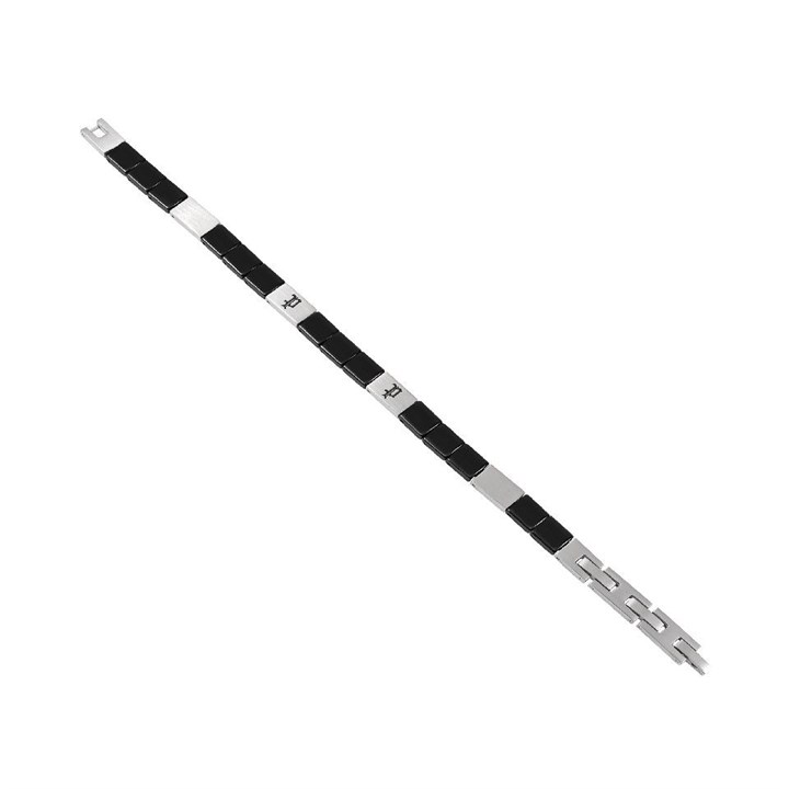 Police PEAGB0078701 URBAN Stainless Steel And Black Ceramic Bracelet - A98360